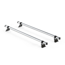 2 x Rhino Delta Roof Bars - Transit 2000 - 2014 LWB Medium Roof