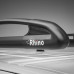 Rhino Aluminium Roof Rack - Black KammRack - Trafic 2014 on LWB Low Roof Twin Doors