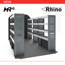 Ford Transit 2014 on RWD L4 (XLWB) H3 (High Roof) - MR161 - Full Rhino MR4 Van Racking