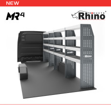 Mercedes Sprinter 2018 on RWD L4 (LWB) H2 (High Roof) - MR195 - Quadruple Rhino MR4 Van Racking